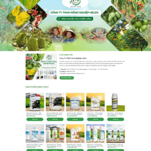 Mẫu website bán thuốc nông nghiệp, phân bón